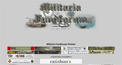 Desktop Screenshot of militaria-fundforum.eu